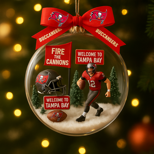 TB x NFL Commemorative Christmas Ornament DatND DVT