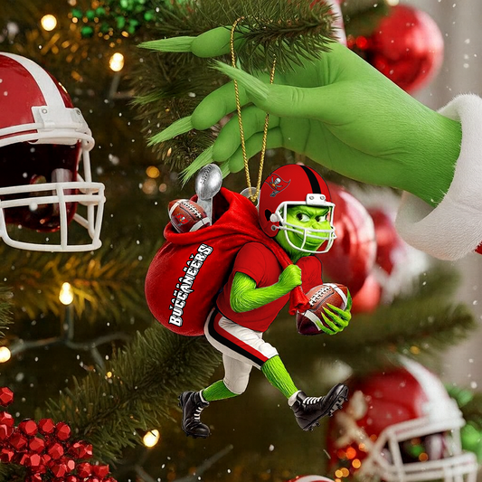 TB x NFL Personalized Grinch Football Christmas DATND TANTD