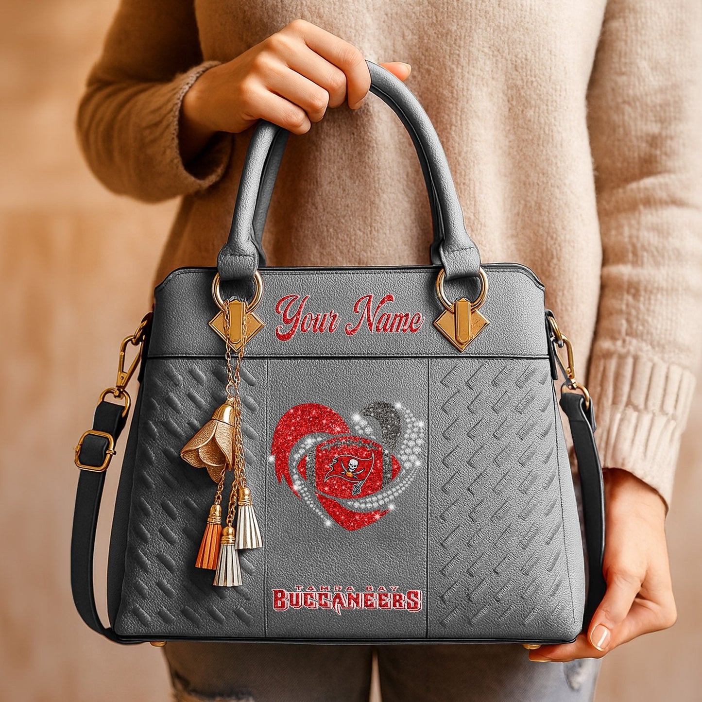 TB x NFL Zip Handbag 0811 DatND DVT