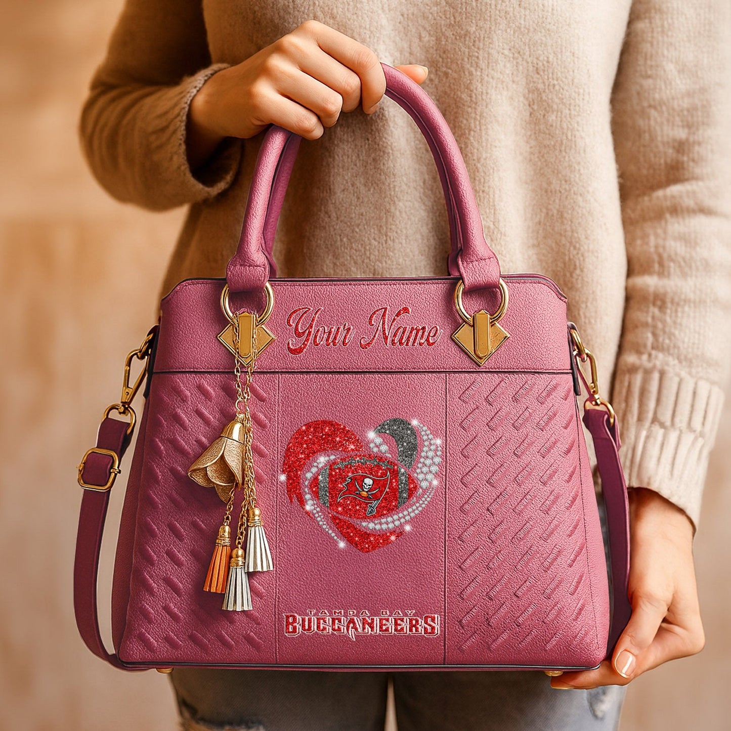 TB x NFL Zip Handbag 0811 DatND DVT