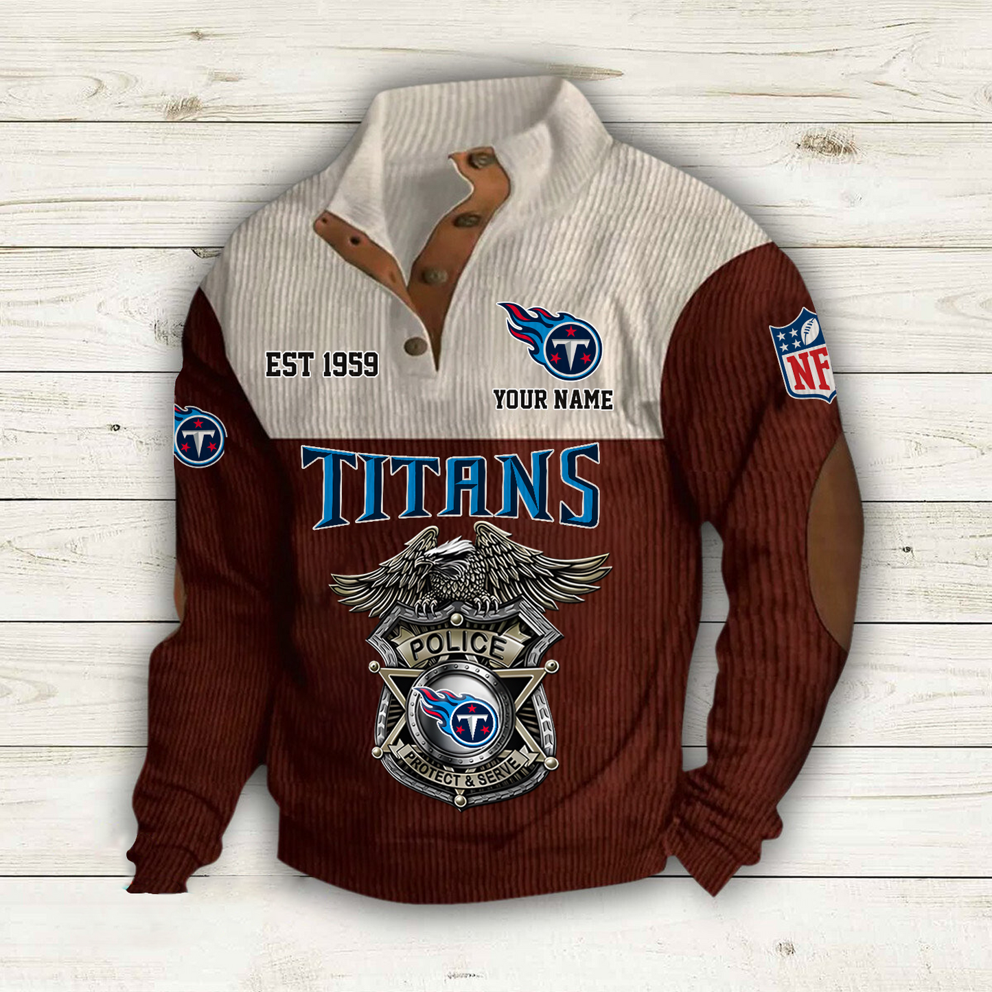 TEN x NFL Custom Name Sport Sweatshirt DatND DVT