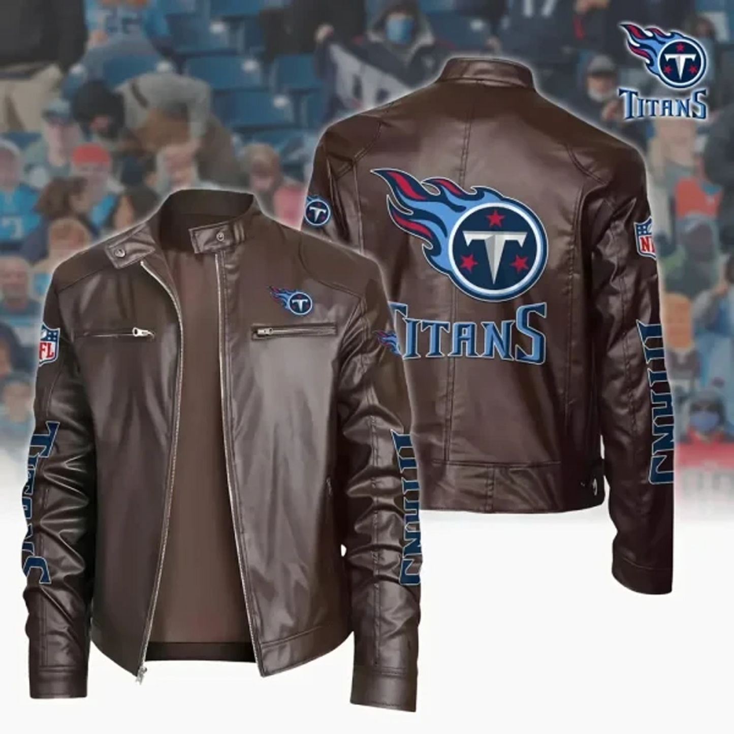 TEN x NFL Sport Leather Jacket DATND TANTD