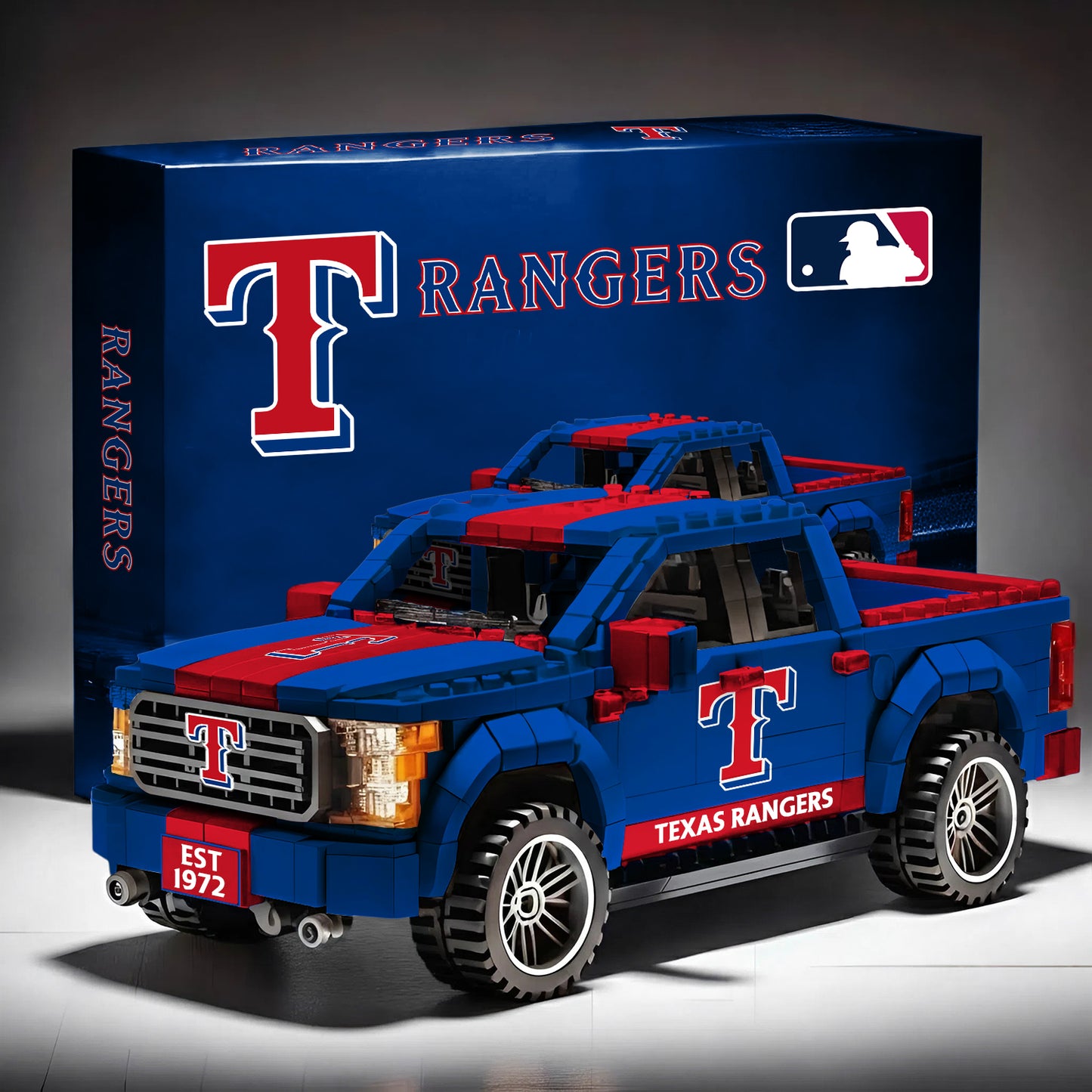 MLB 3D Racing Truck Model Building Block Set V1 NAK NHM