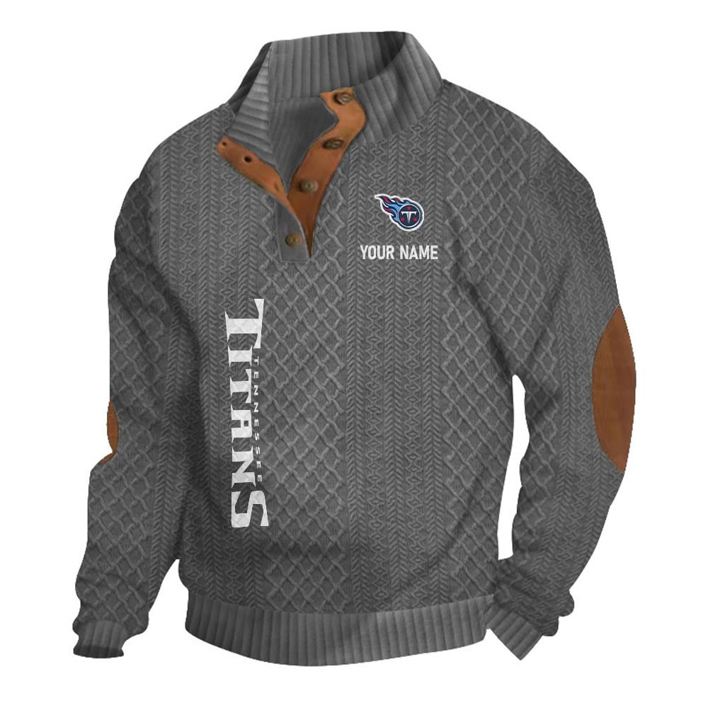 TT NFL Basic Knitted Stand Collar Sweatshirt DDT CTND