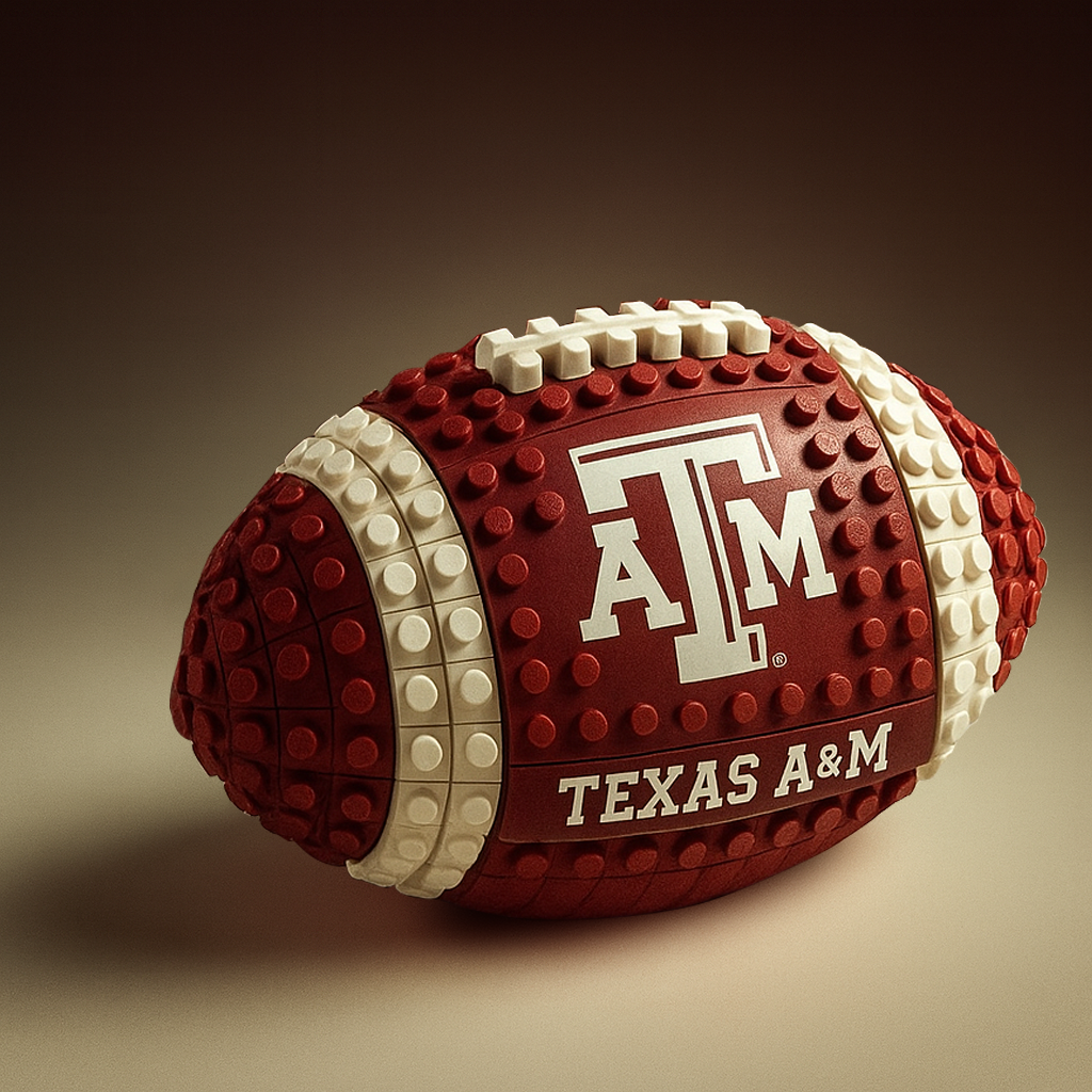 NCAA Team Building Block Football Set DDT CTND