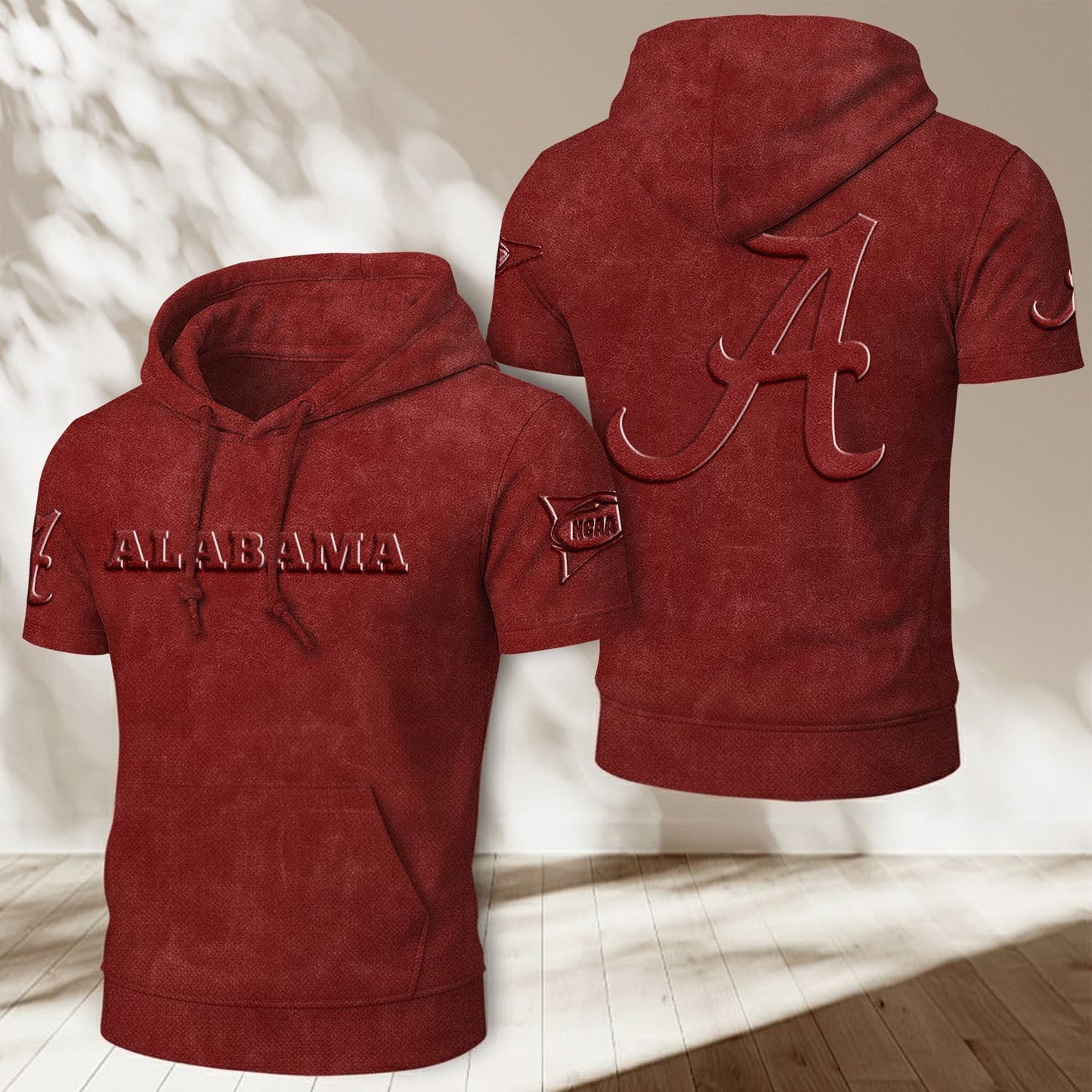UA x NCAA Half Sleeve Hoodie T-Shirt DatND ThuongNH