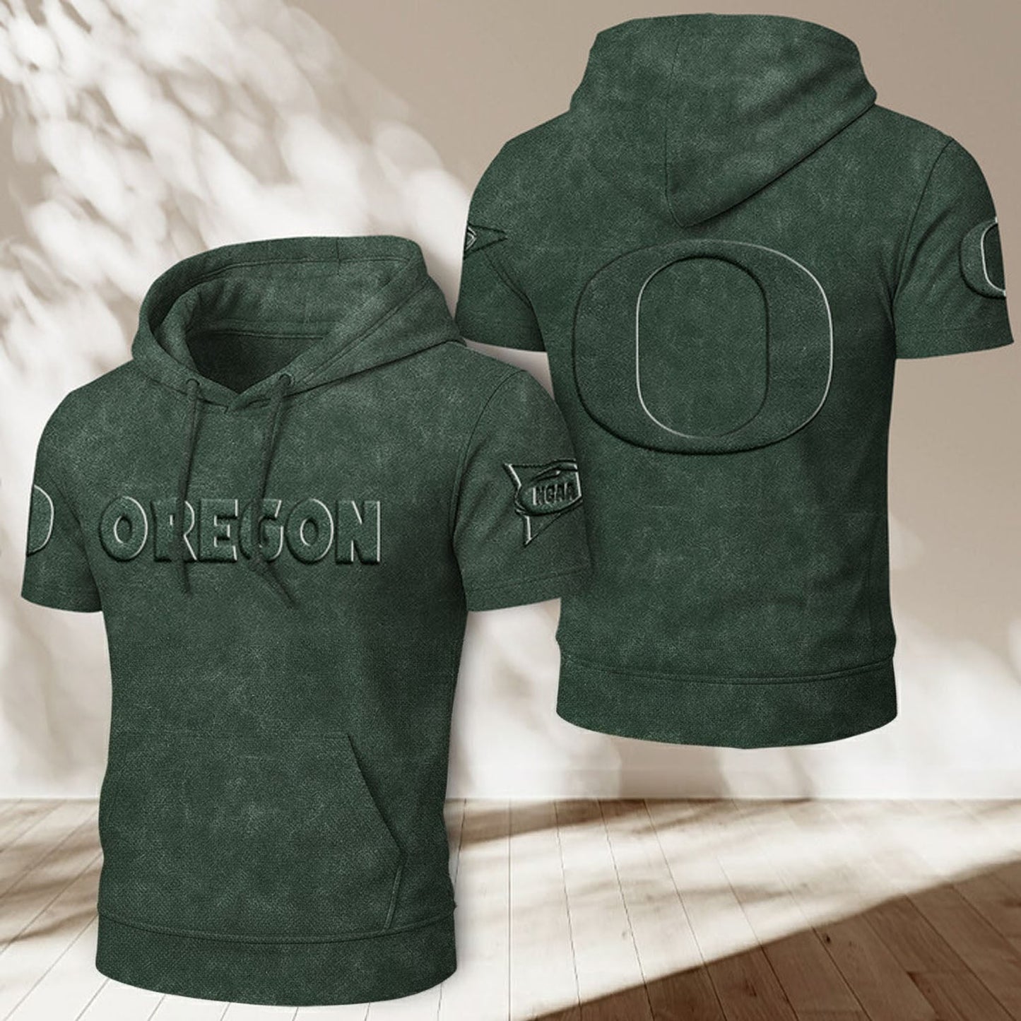 UO x NCAA Half Sleeve Hoodie T-Shirt DatND ThuongNH