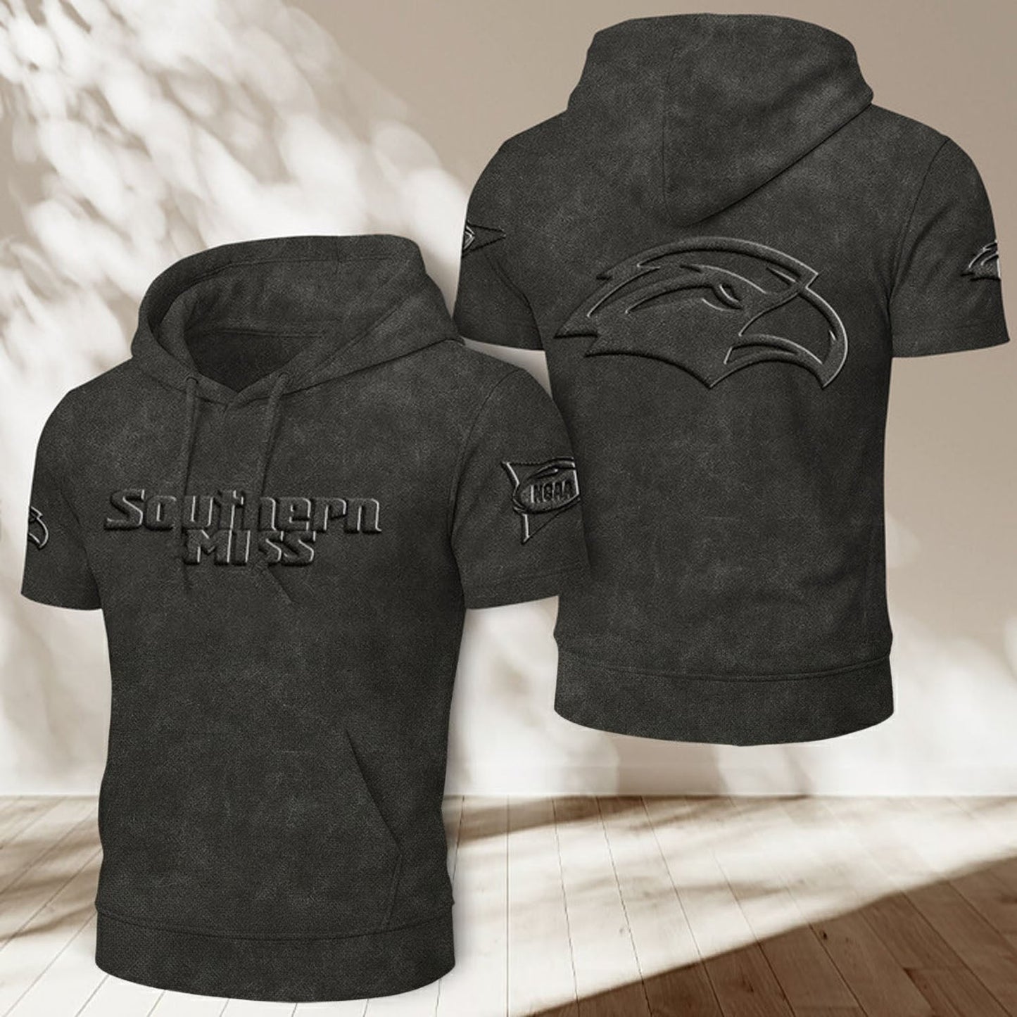 USM x NCAA Half Sleeve Hoodie T-Shirt DatND ThuongNH