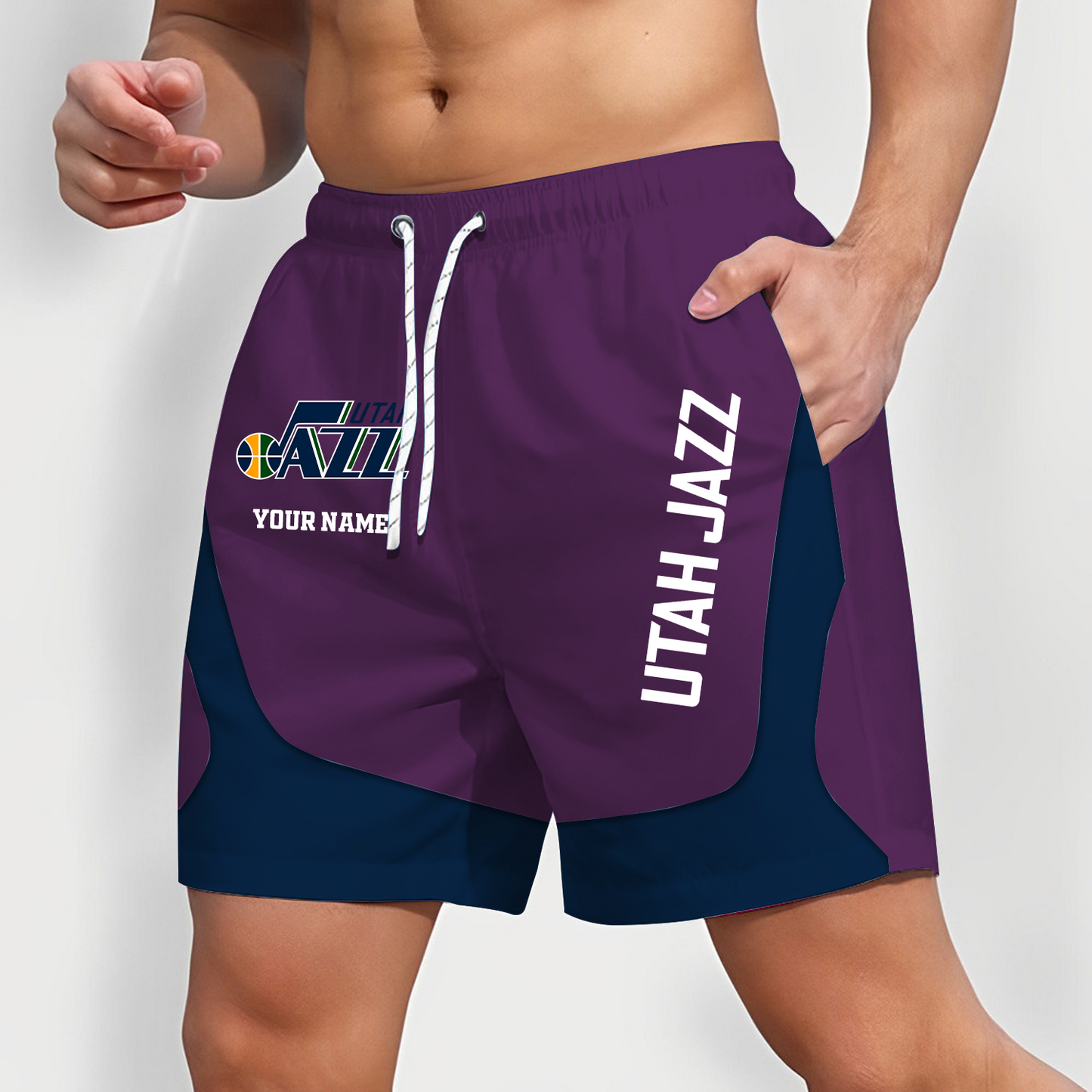 UTA x NBA Team Special Short Pants For Men Custom Name Gifts DATND TANTD