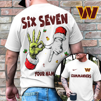 WAS x NFL Funny Six Seven Hot Trend Tshirt Custom Any Name DATND TANTD