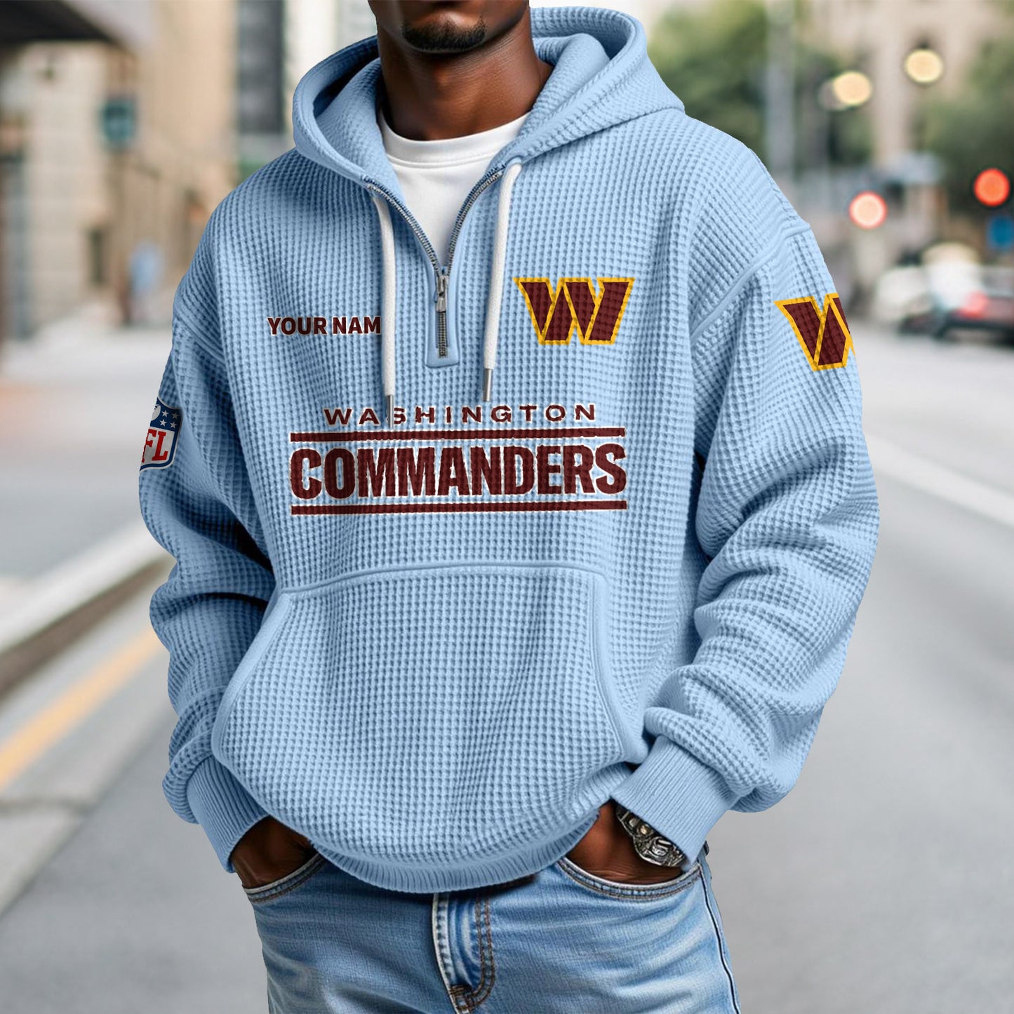 WAS x NFL Waffle Hoodie DatND DVT