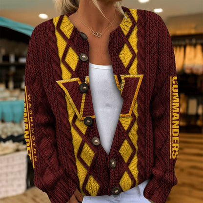 WAS x NFL Women's Cardigan Sweater DatND DVT