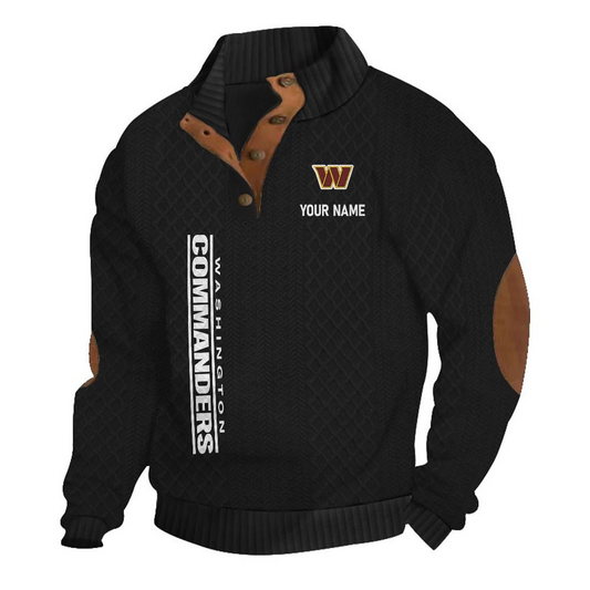 WC NFL Basic Knitted Stand Collar Sweatshirt DDT CTND