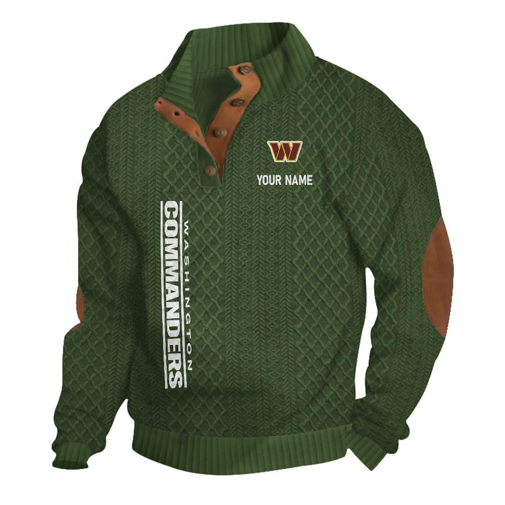 WC NFL Basic Knitted Stand Collar Sweatshirt DDT CTND