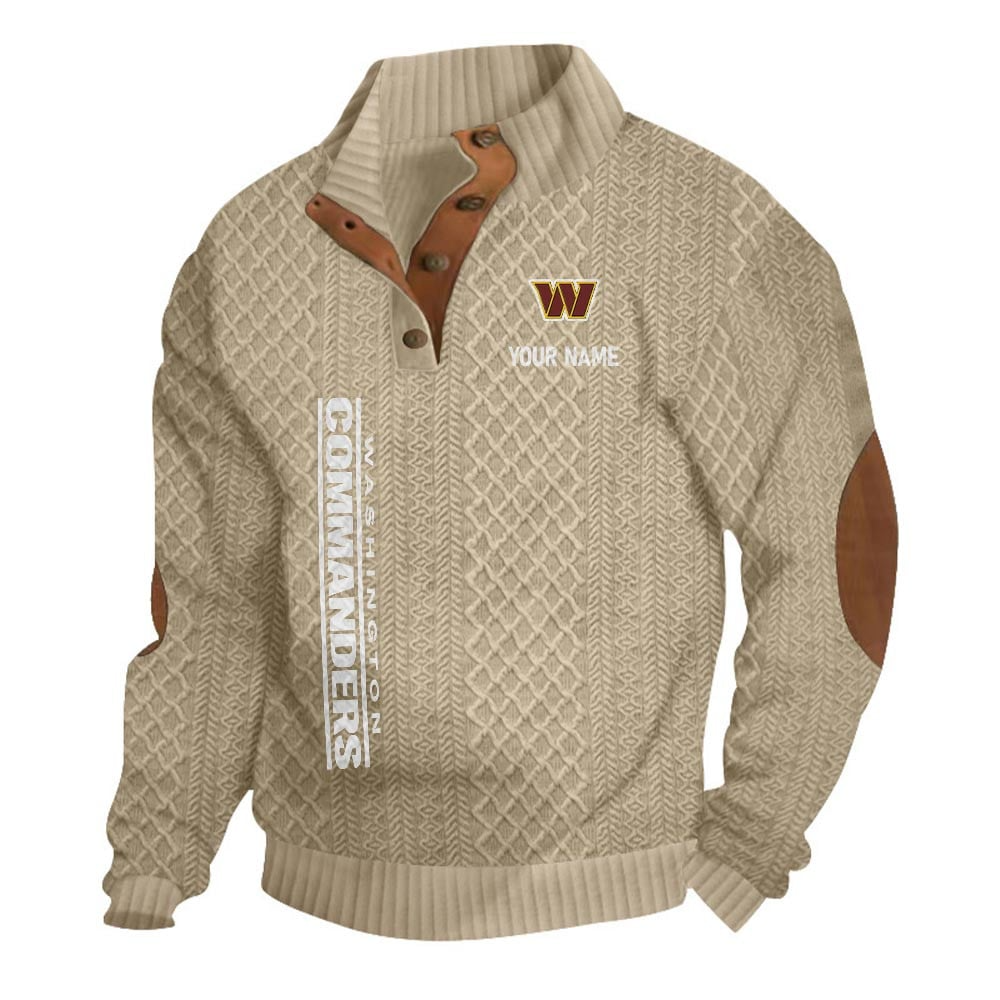 WC NFL Basic Knitted Stand Collar Sweatshirt DDT CTND