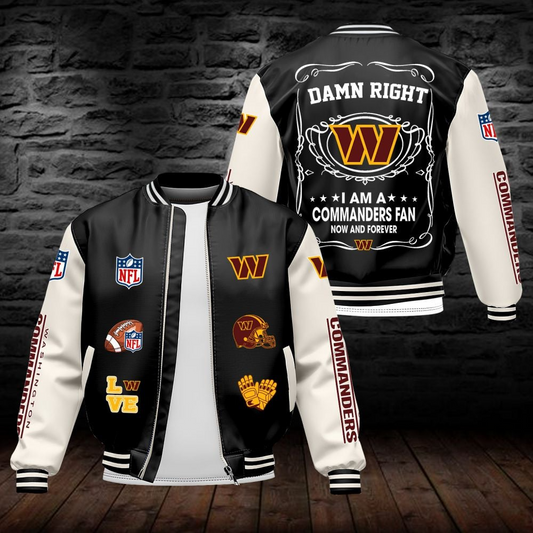 WC NFL Premium Leather Bomber Jacket DDT HLPHUONG