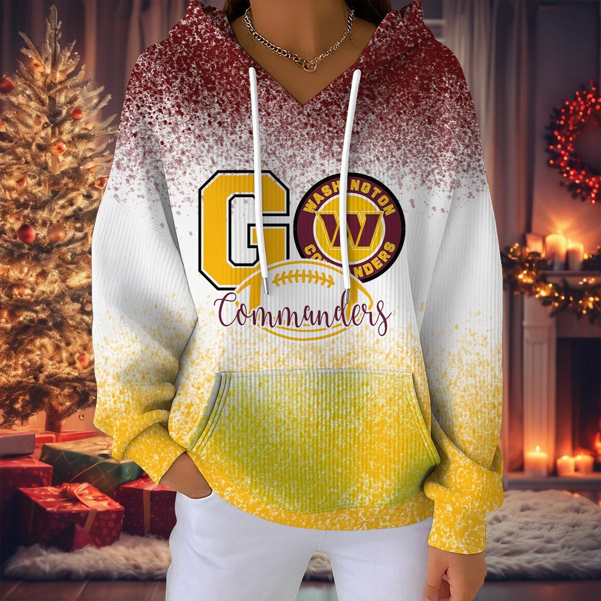 WC NFL Women Hooded Sweatshirt DDT NTL