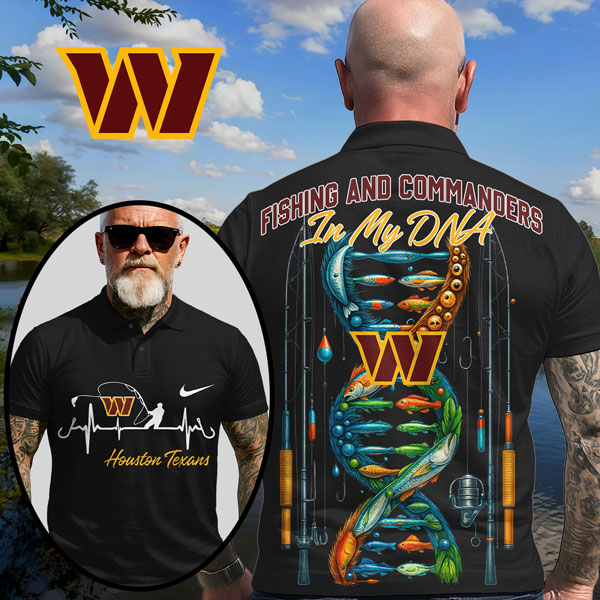 WC Premium NFL Fishing In My DNA Polo Shirt DDT CTND
