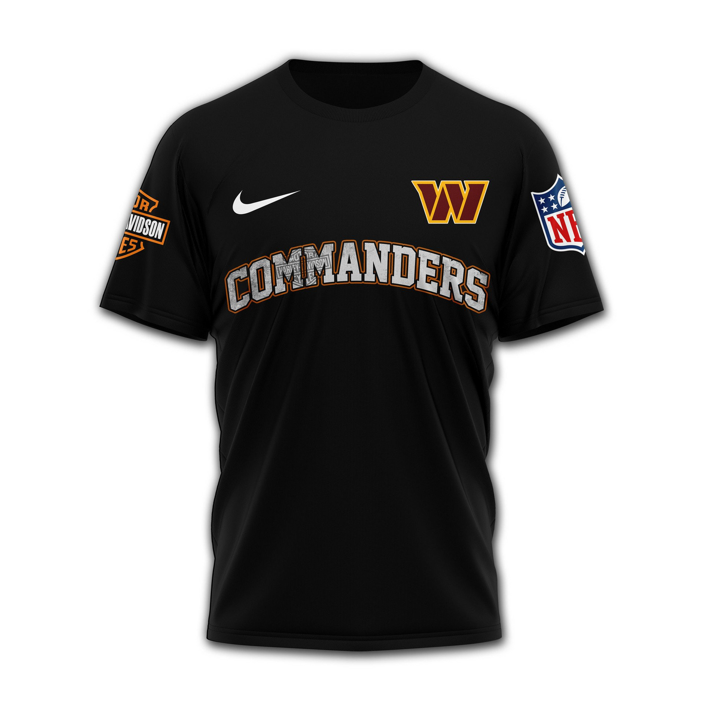 WC Premium NFL Harley-Davidson Santa Claus 3D Shirt DDT NTL