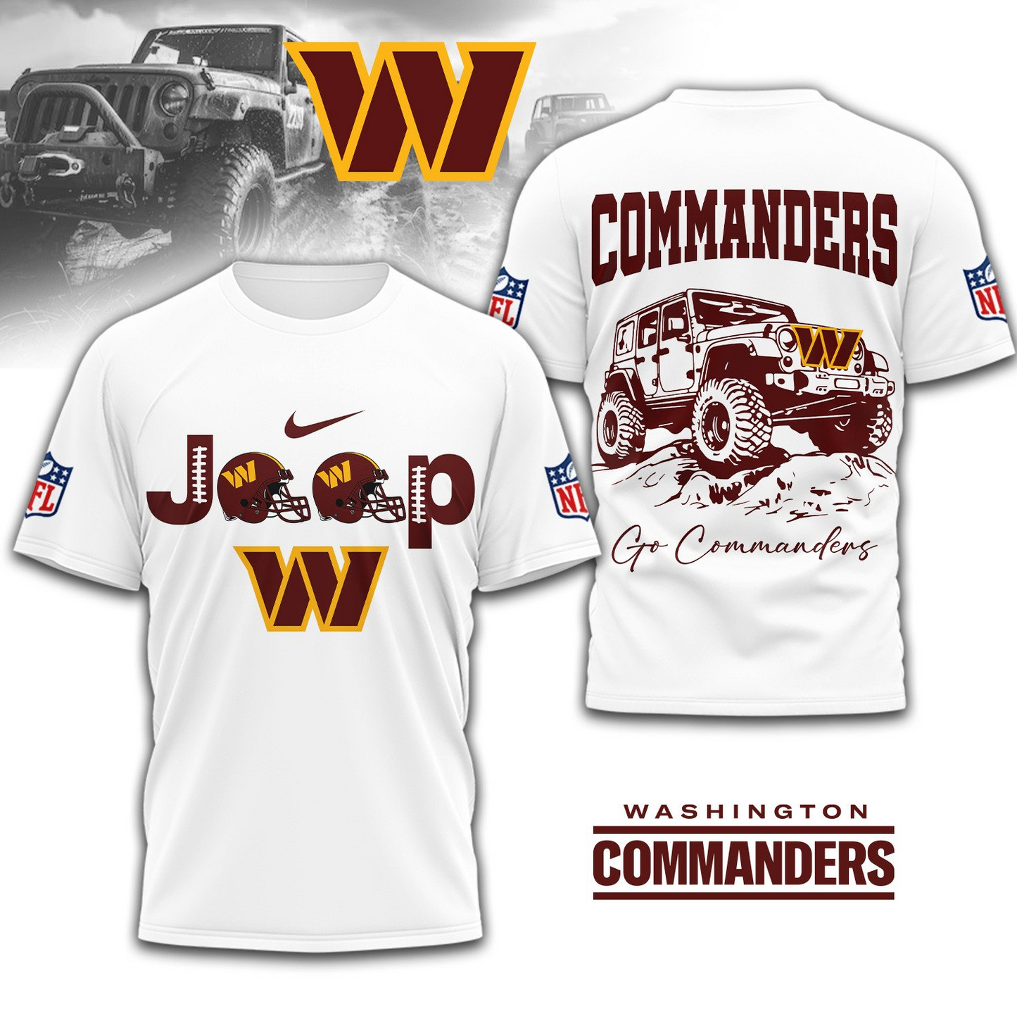 WC Premium NFL Jeep 3D Shirt DDT 101125 NTL