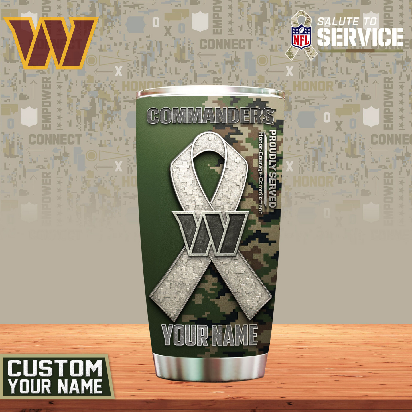 WC Premium NFL Proudly Served Tumbler DDT NTL