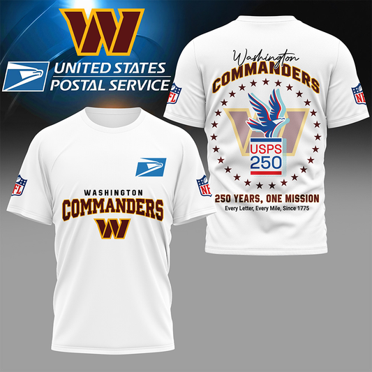 WC Premium NFL United States Postal Service 250th Anniversary 3D Shirt DDT CTND
