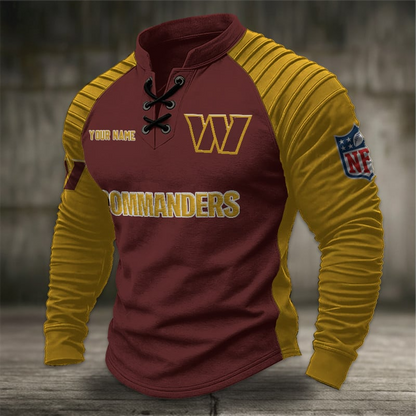 WC x NFL Men Stand Collar Long Sleeve Top DDT  CTND