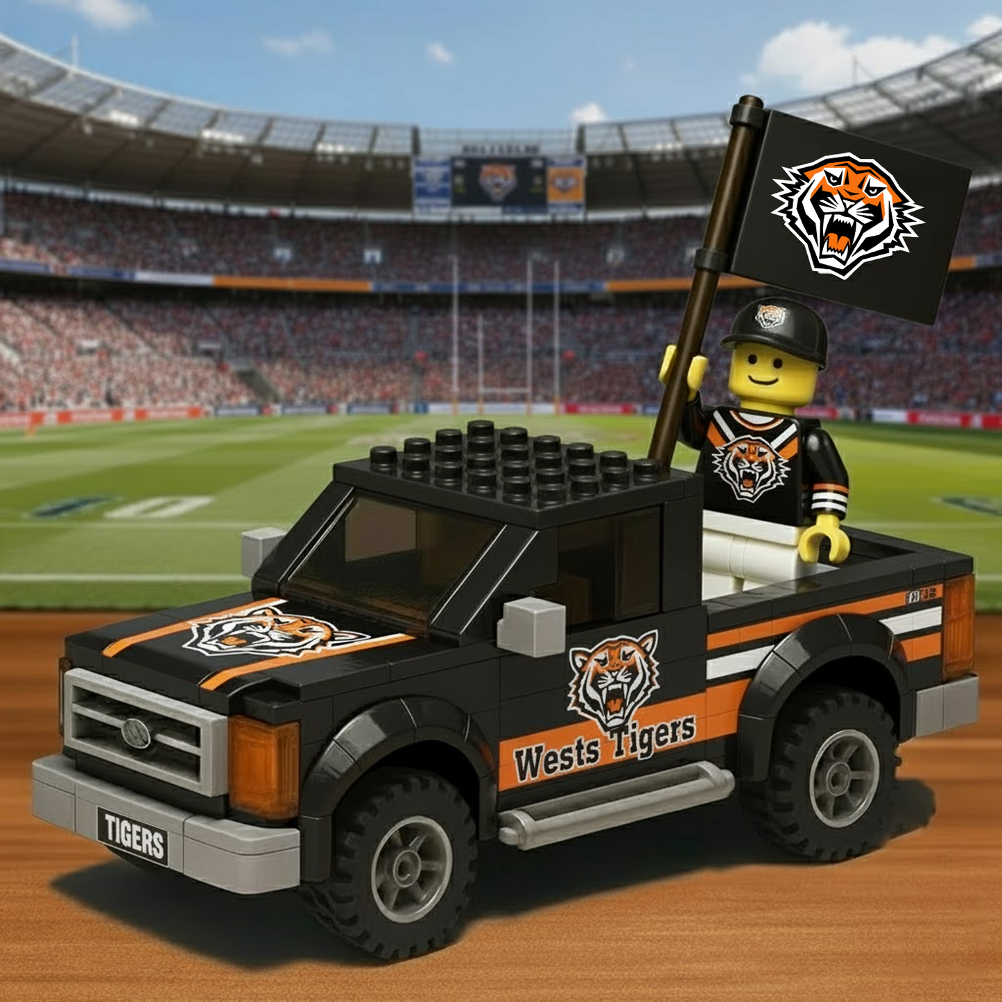 WST x NRL Building Blocks Truck Toy Set DatND DVT