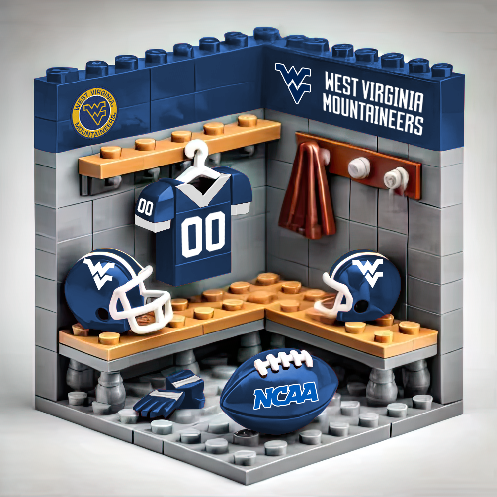 Ver.2 NCAA Teams Custom Building Blocks Creative Peripheral Gift Model Toy Mini Changing Room DDT CTND