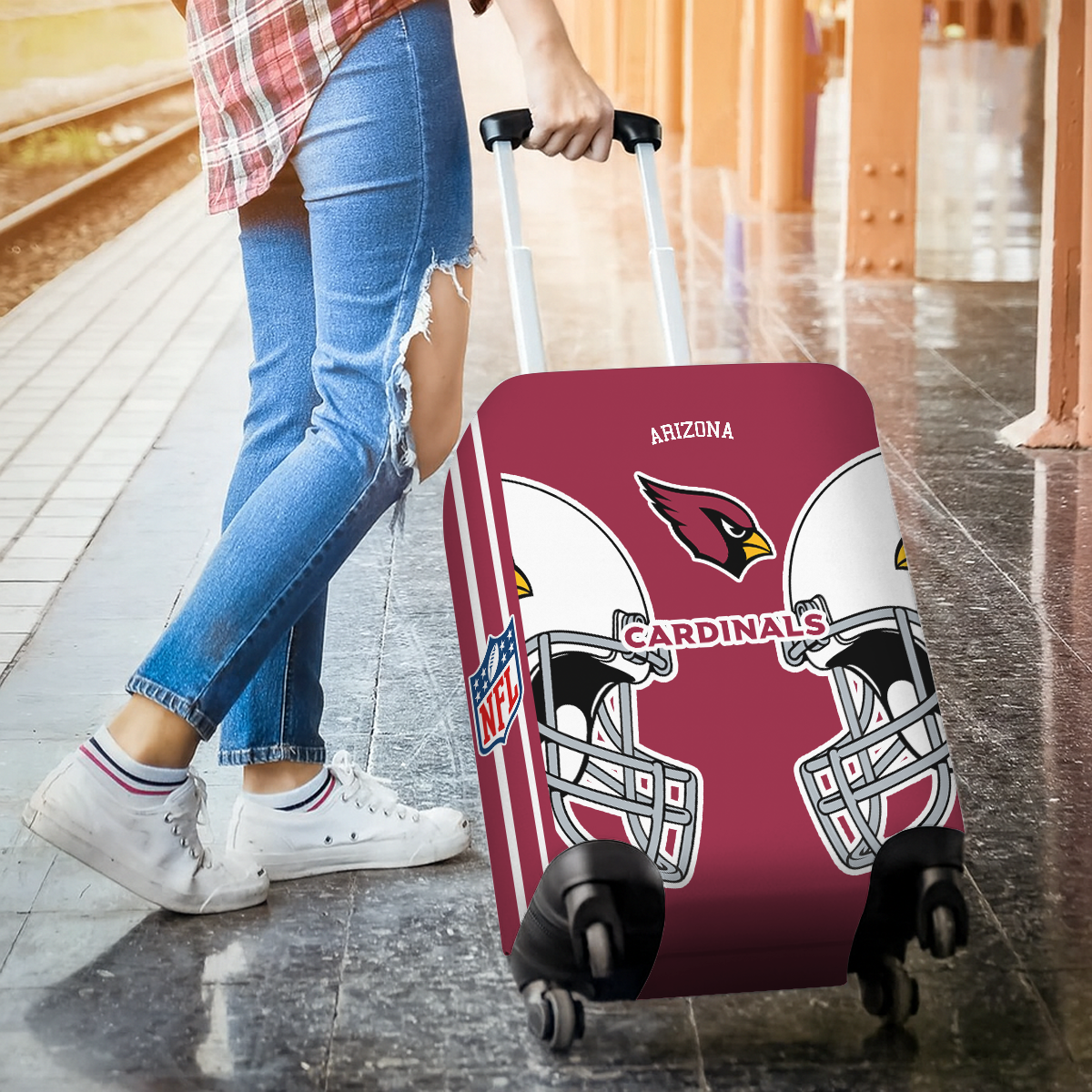 AC NFL V2 Luggage Cover Suitcase Protector DDT NTL