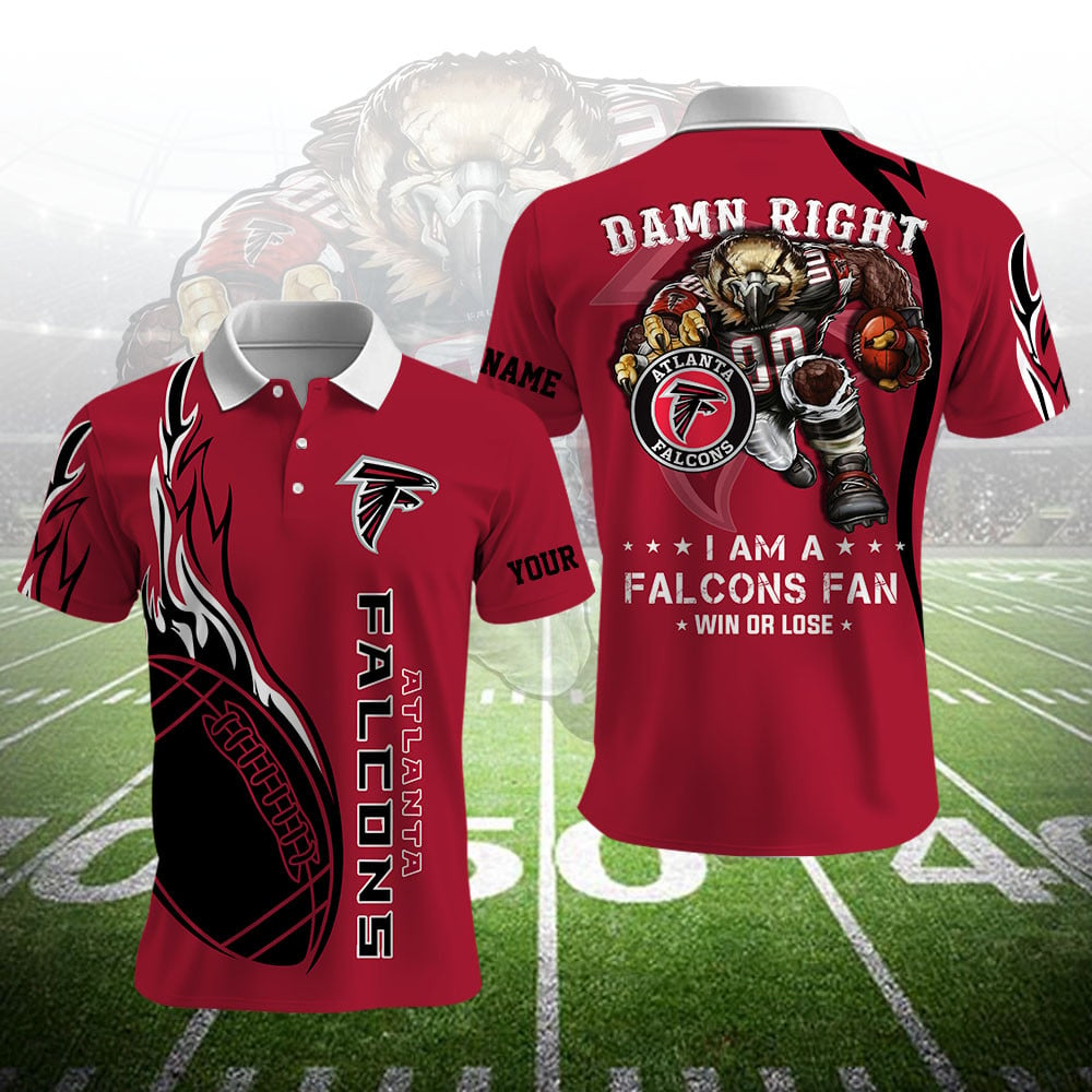 AF NFL Team Mascot Polo Shirt DDT NTL