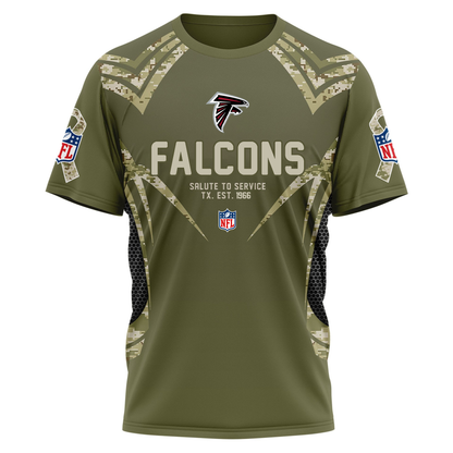 AF Premium NFL Salute to Service Camo 3D Shirt DDT CTND
