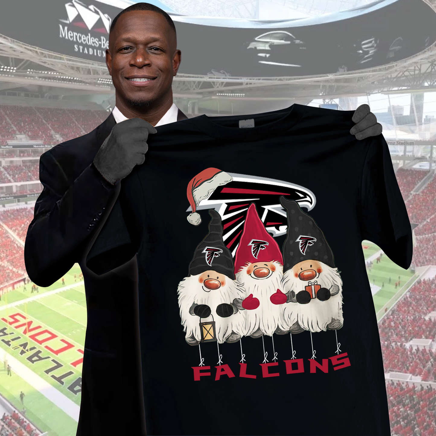 AF x NFL Premium Christmas Gnomes Shirt DDT CTND