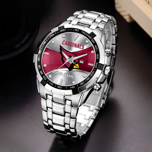ARI x NFL Alloy Men Quartz Watch - Custom Name DATND TANTD