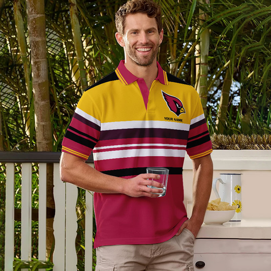 ARI x NFL New Style Men Short Sleeves Polo Shirt DatND DVT