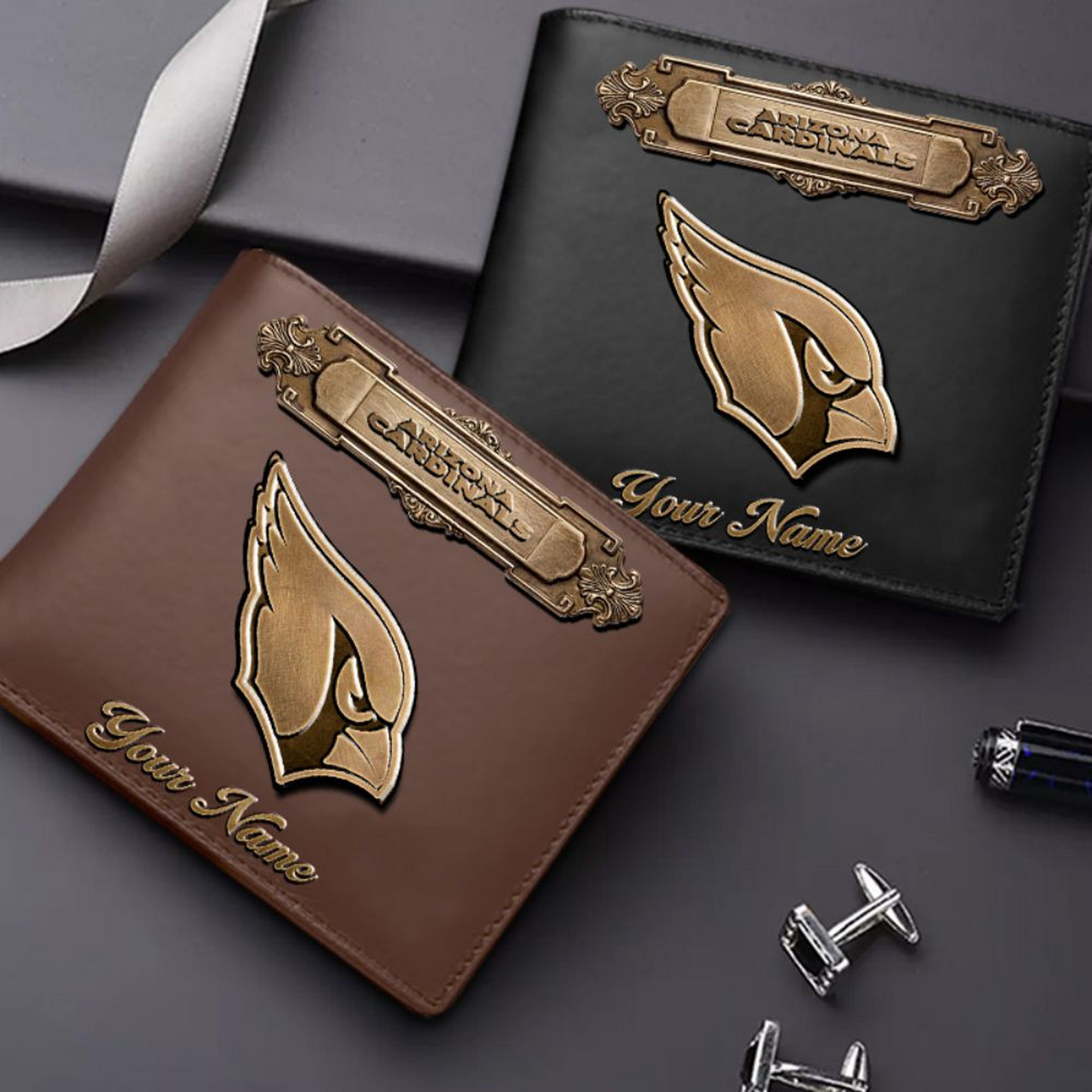 ARI x NFL Premium Leather Wallet DatND DVT