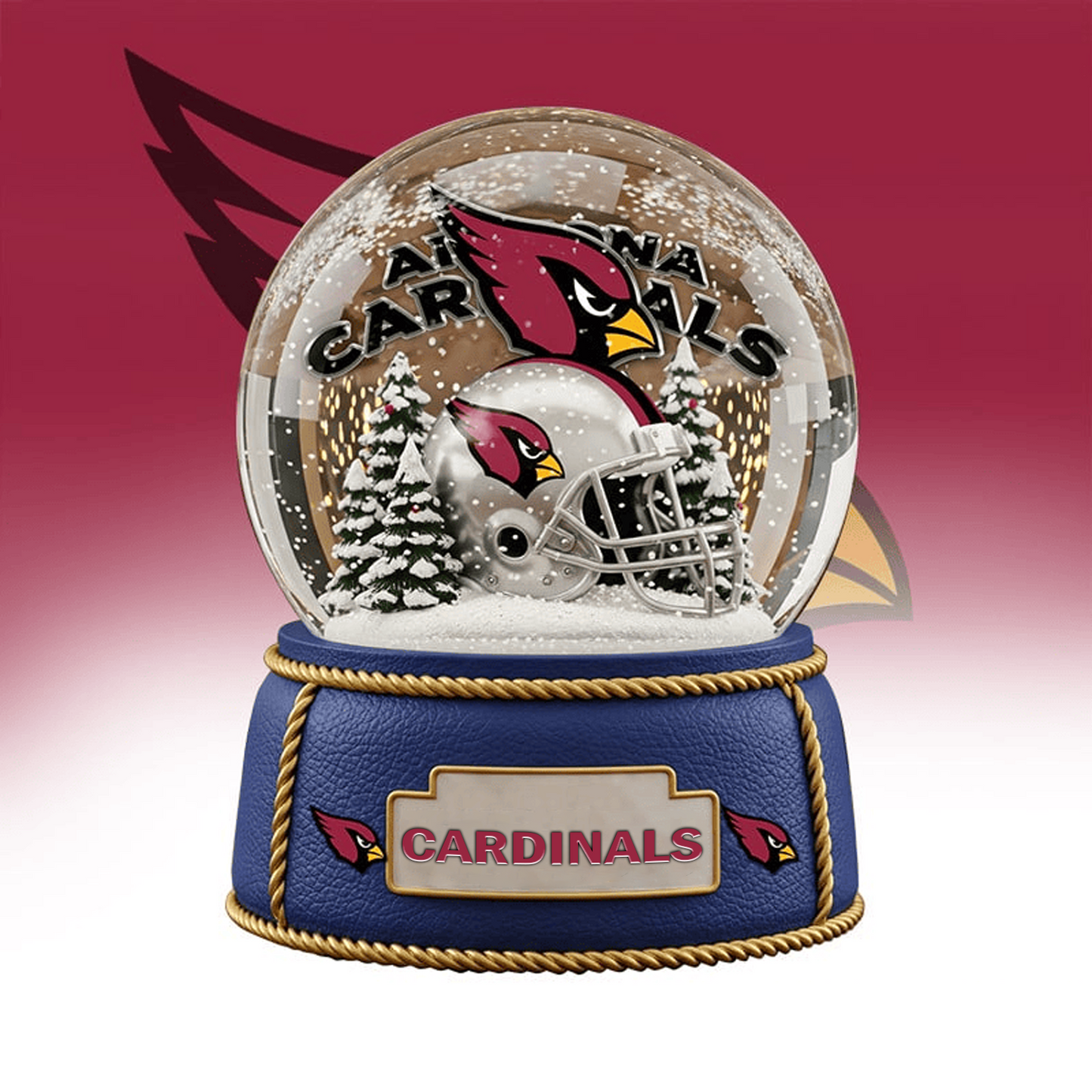 ARI x NFL Prenium  Christmas Acrylic Block Plaque TUANND TANTD