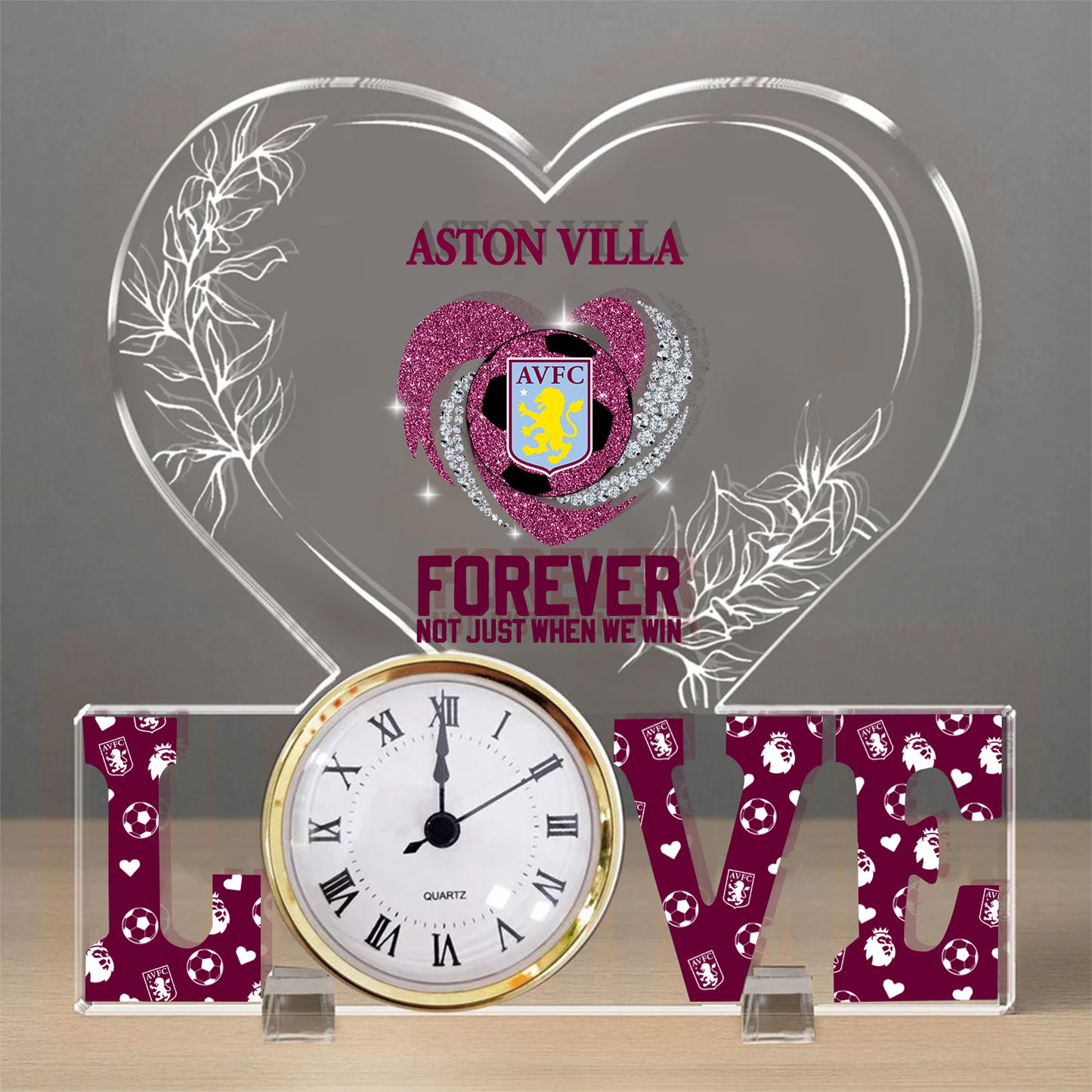 AST x EPL Forever Not Just When We Win Acrylic Clock DatND ThuongND