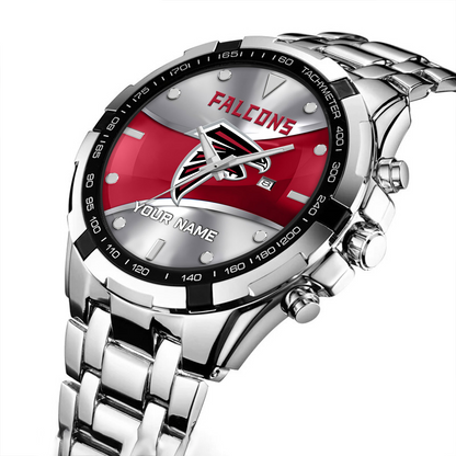 ATL x NFL Alloy Men Quartz Watch - Custom Name DATND TANTD