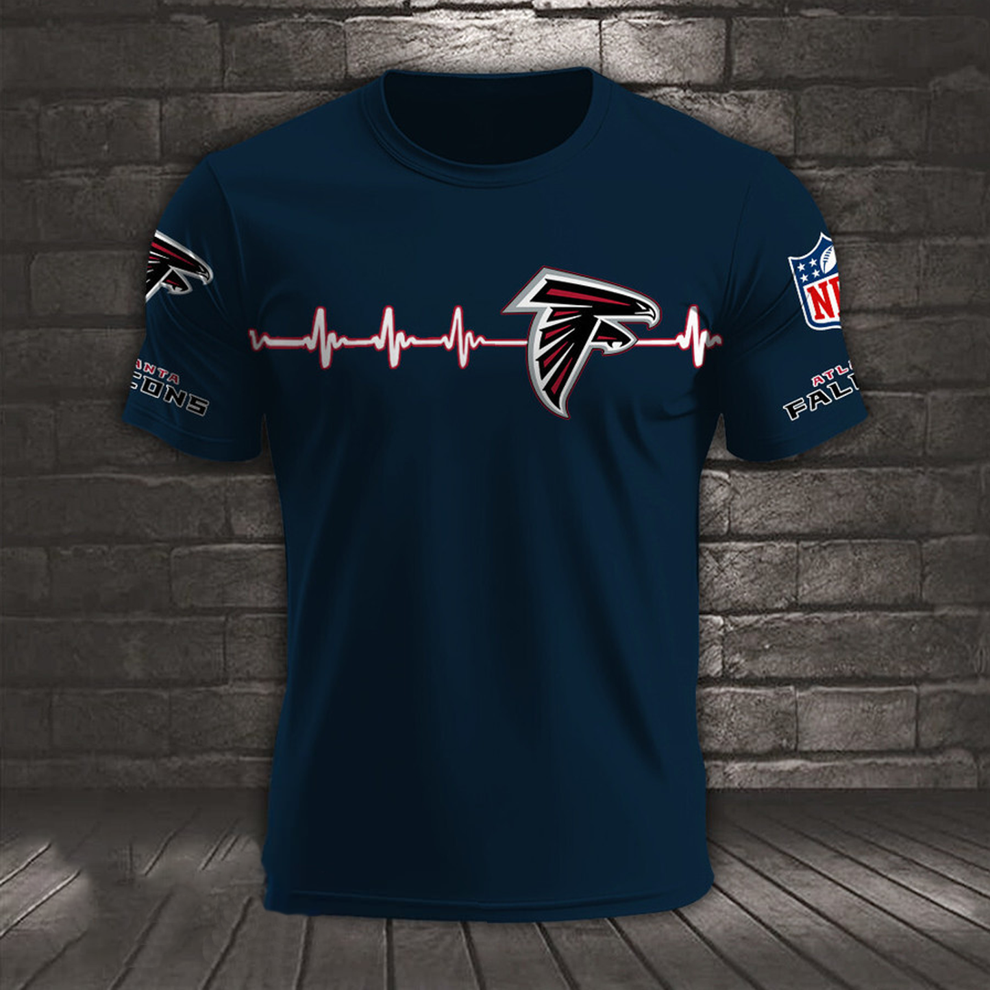 ATL x NFL Heart Rate Map Special 3D Shirt DatND ThuongNH