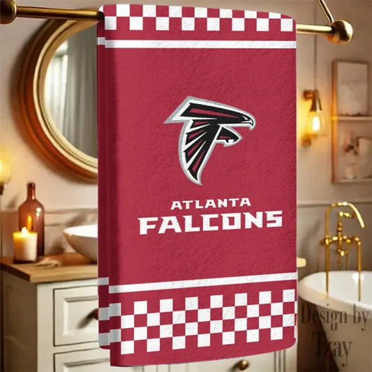 ATL X NFLNew Bath Towel Custom Any Name Gift For Fan V1 NAK NHT