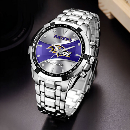 BAL x NFL Alloy Men Quartz Watch - Custom Name DATND TANTD