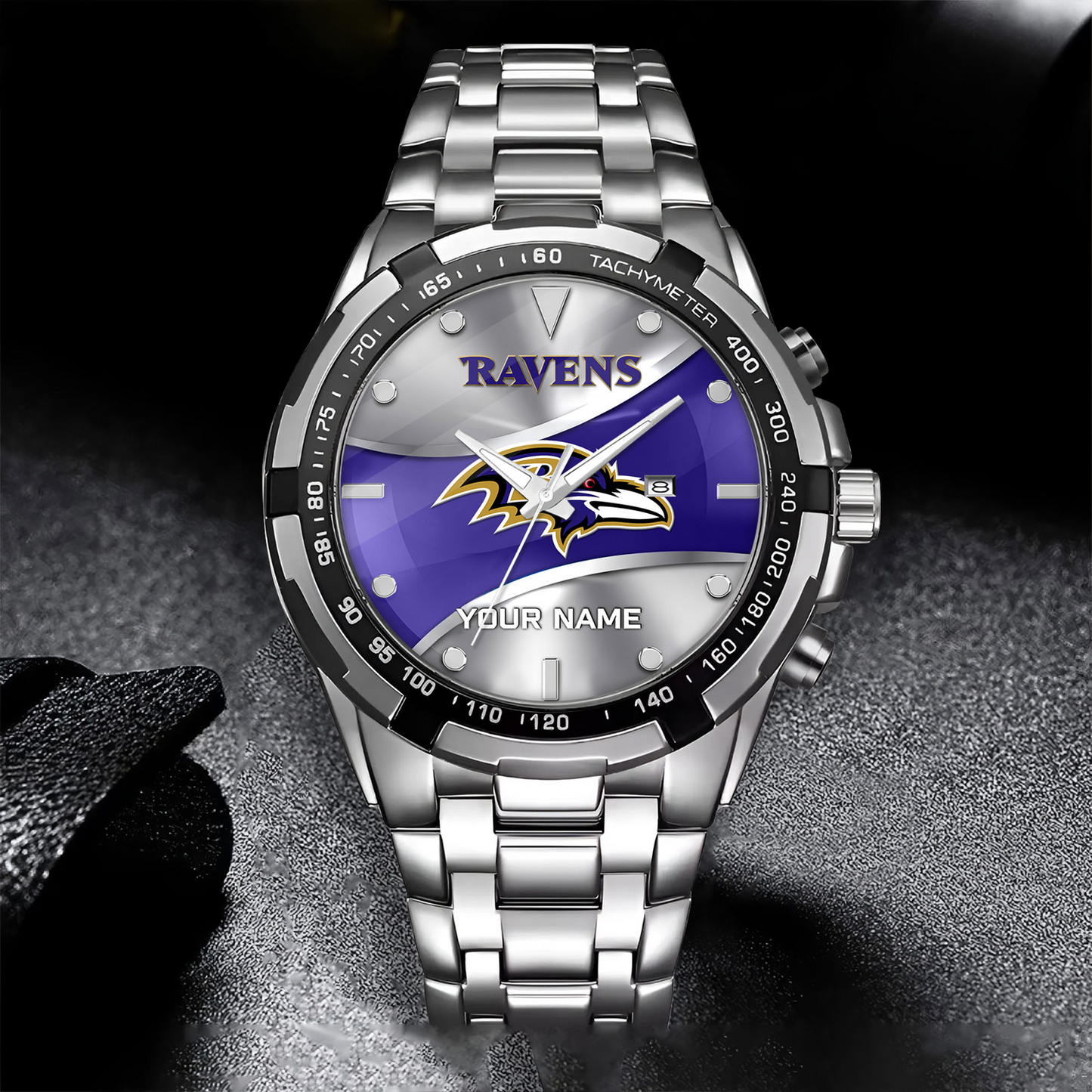 BAL x NFL Alloy Men Quartz Watch - Custom Name DATND TANTD