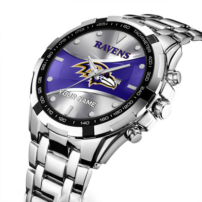 BAL x NFL Alloy Men Quartz Watch - Custom Name DATND TANTD