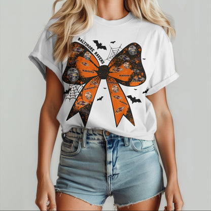 BAL x NFL Halloween Bow 3D Shirt 0409 DatND DVT