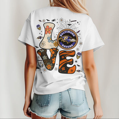 BAL x NFL Halloween Bow 3D Shirt 0409 DatND DVT