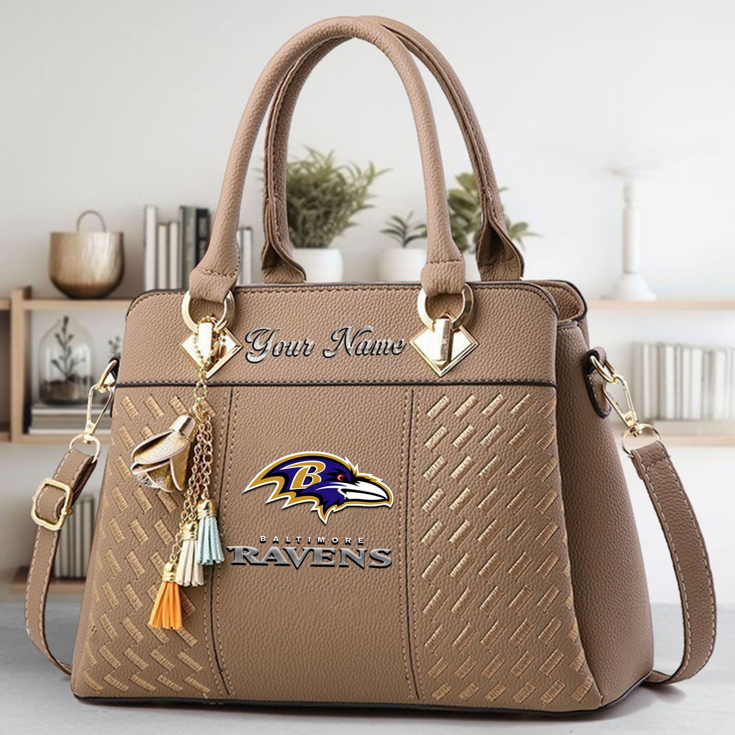 BAL x NFL Leather Bag DATND TANTD
