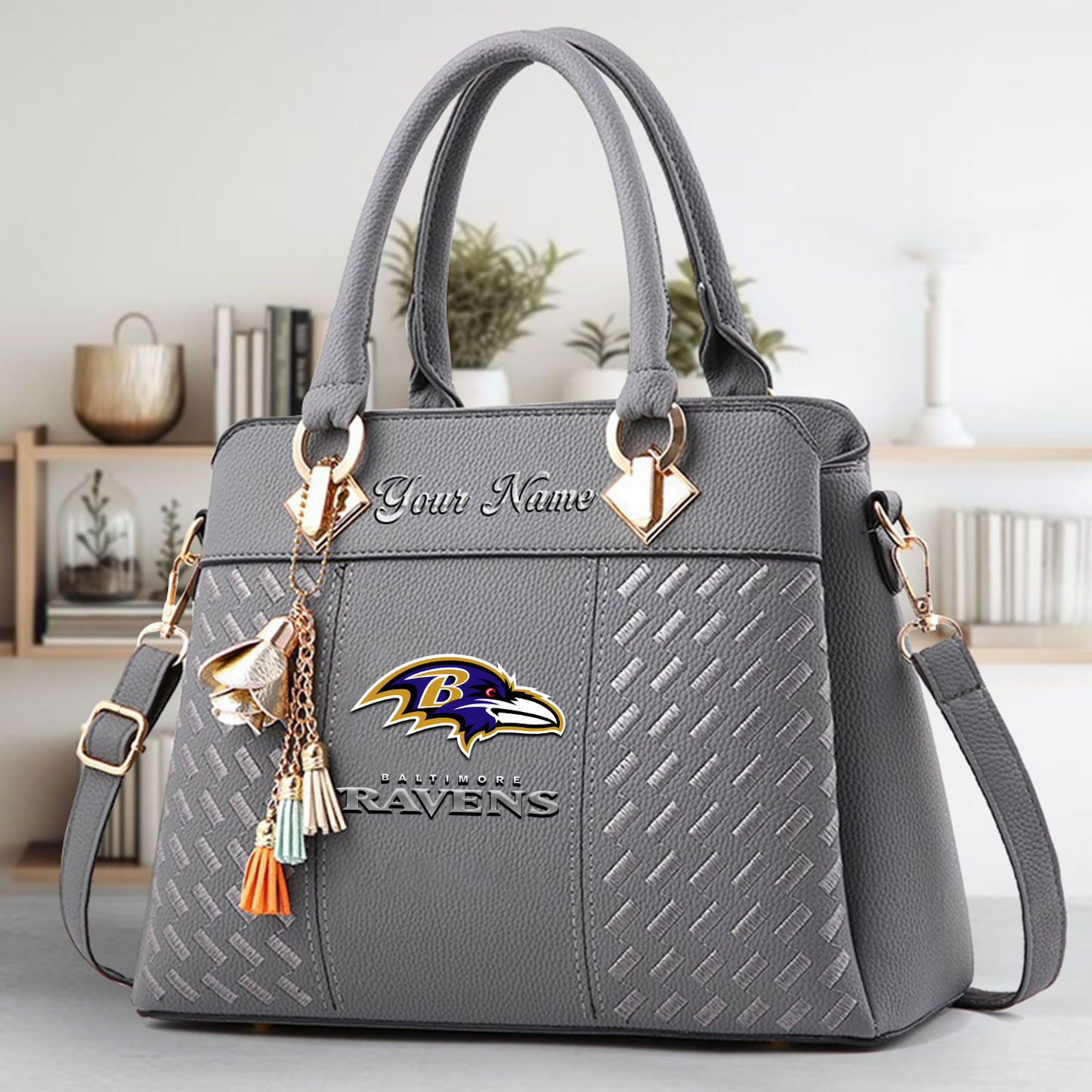 BAL x NFL Leather Bag DATND TANTD