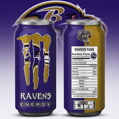 BAL x NFL Monster Energy Tumbler Gift for Fans DATND TANTD