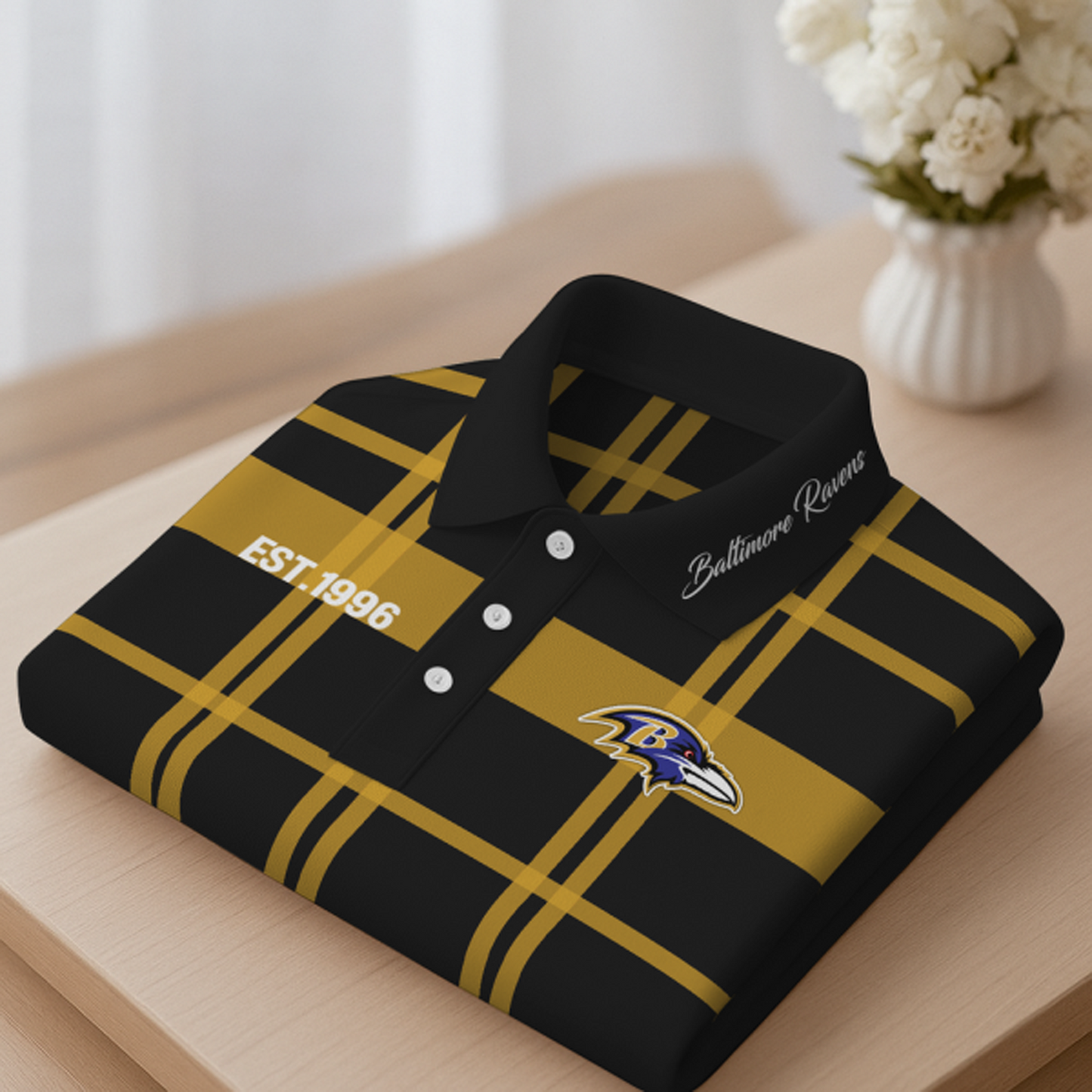 BAL X Premium NFL New Polo Long Sleeve V1 NAK NHT